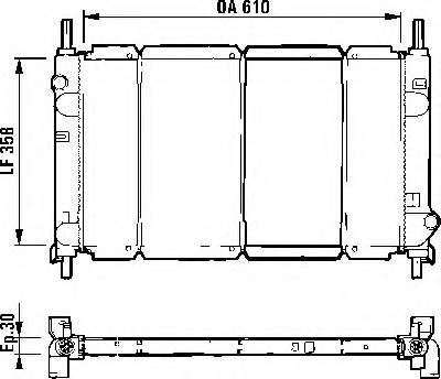 731011 VALEO radiador refrigeración del motor