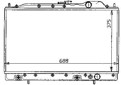 Radiador refrigeración del motor 731054 VALEO