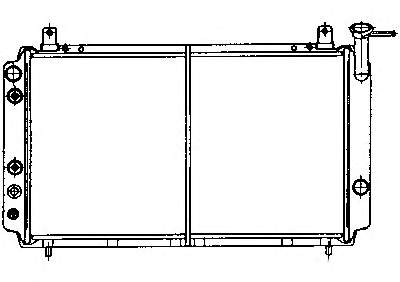 Radiador refrigeración del motor ADN19819 Blue Print