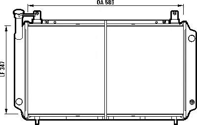 Radiador refrigeración del motor 731083 VALEO