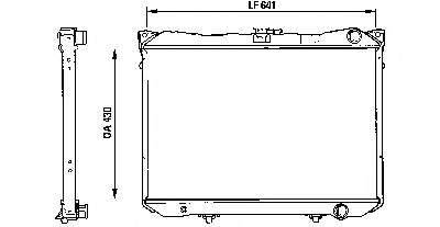 2141015G00 Nissan radiador refrigeración del motor