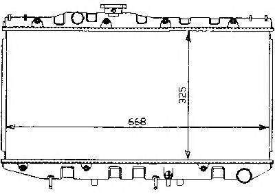 Radiador refrigeración del motor 731097 VALEO