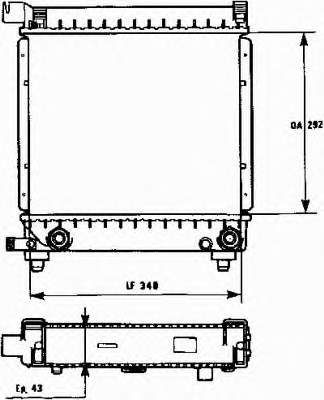 731171 VALEO radiador refrigeración del motor