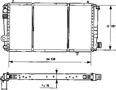 731173 VALEO radiador refrigeración del motor