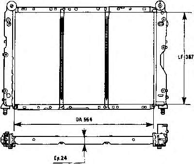 731252 VALEO radiador refrigeración del motor