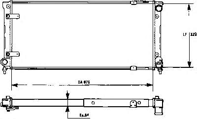 Radiador 1L0121253E VAG