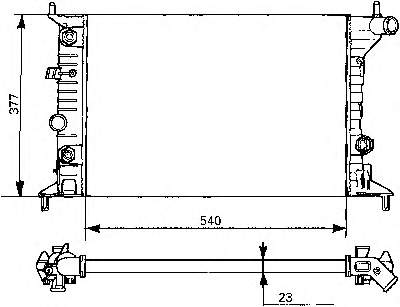 Radiador refrigeración del motor 731393 VALEO