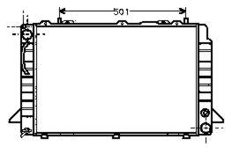 731429 VALEO radiador refrigeración del motor