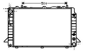 Radiador refrigeración del motor 731430 VALEO