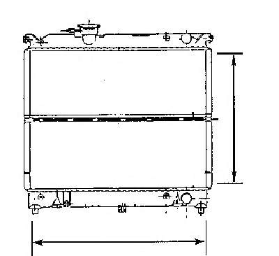 Radiador refrigeración del motor 731463 VALEO