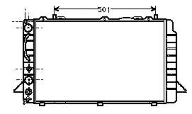 Radiador refrigeración del motor 731501 VALEO