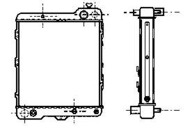 Radiador refrigeración del motor 731505 VALEO