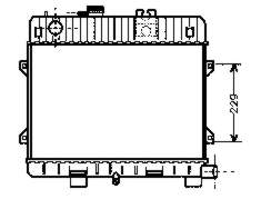 Radiador refrigeración del motor 6002031 VAN Wezel