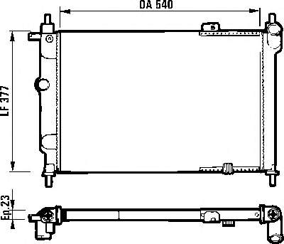 731551 VALEO radiador refrigeración del motor