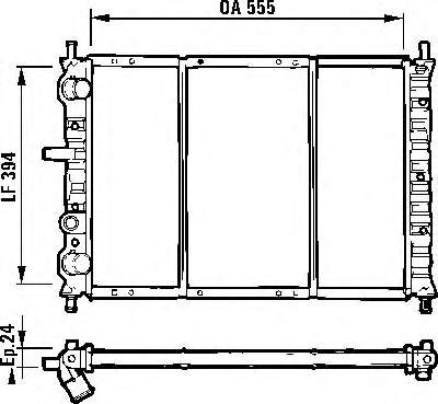 731581 VALEO radiador