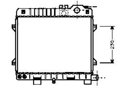 Radiador refrigeración del motor 6002075 VAN Wezel