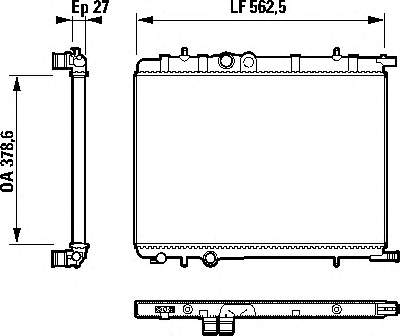 732616 VALEO radiador refrigeración del motor