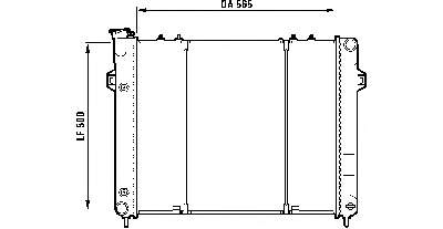 Radiador refrigeración del motor 732782 VALEO