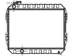 Radiador refrigeración del motor 8174081 Polcar