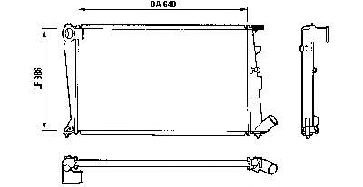 810836 VALEO radiador refrigeración del motor