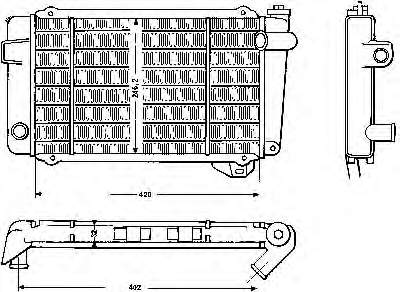 7700647972 Renault (RVI) radiador refrigeración del motor