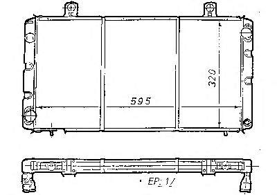 Radiador refrigeración del motor 810964 VALEO