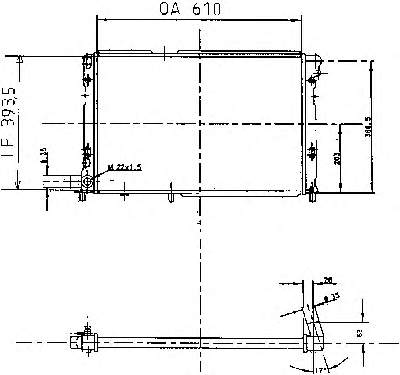 Radiador refrigeración del motor 82443114 Fiat/Alfa/Lancia