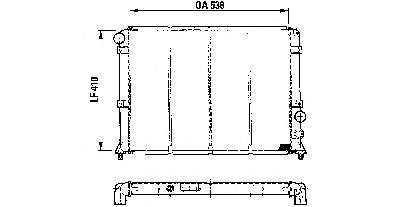 Radiador refrigeración del motor 60533512 Fiat/Alfa/Lancia