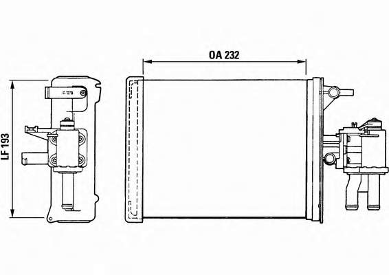 Radiador de calefacción 72980 Nissens