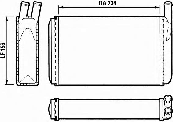 812034 VALEO Radiador interior