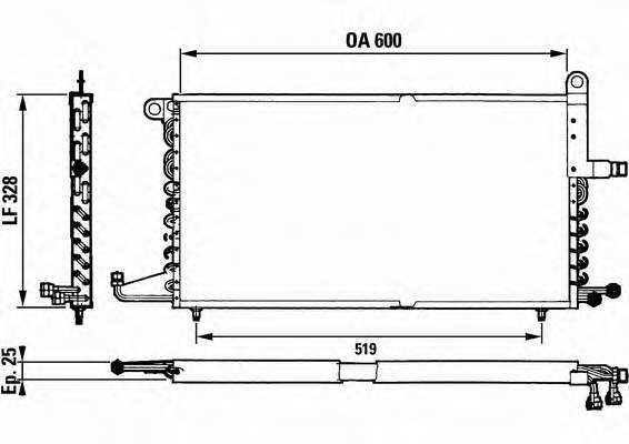 816741 VALEO condensador aire acondicionado