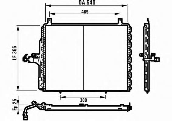 816901 VALEO condensador aire acondicionado