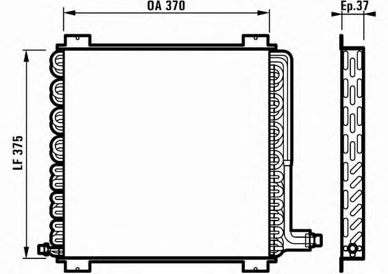 816905 VALEO condensador aire acondicionado