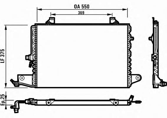 816975 VALEO condensador aire acondicionado