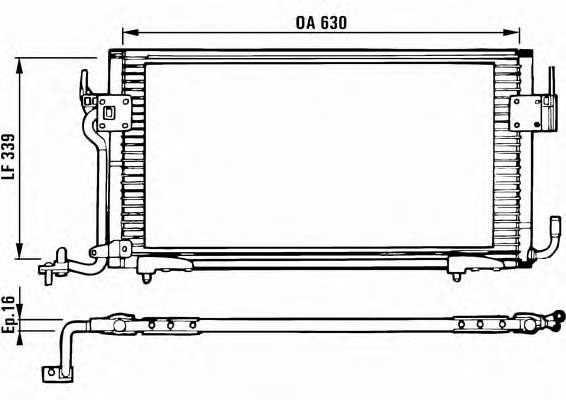 816984 VALEO condensador aire acondicionado