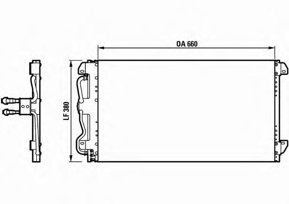 Radiador de aire acondicionado Dodge Stratus ES 