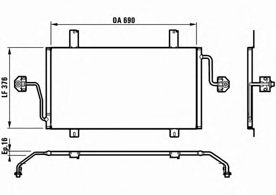 817065 VALEO condensador aire acondicionado