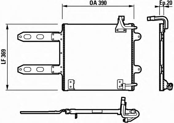 Comprar 260505 Cargo Condensador de aire acondicionado