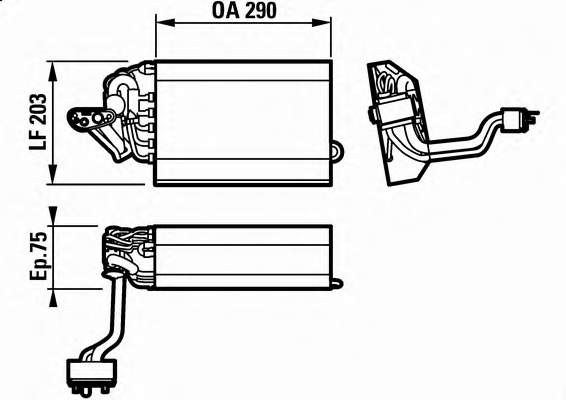 817433 VALEO evaporador, aire acondicionado