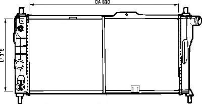 Radiador refrigeración del motor 5505089 Polcar