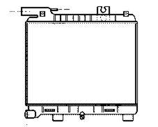 Radiador refrigeración del motor 17111707563 BMW