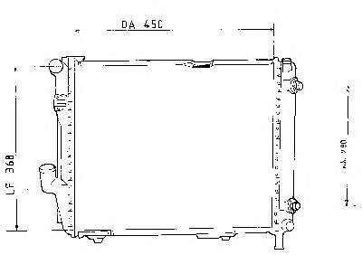 A1245001503 Mercedes Refrigeración del motor