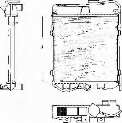 Radiador refrigeración del motor 573508A1 Polcar