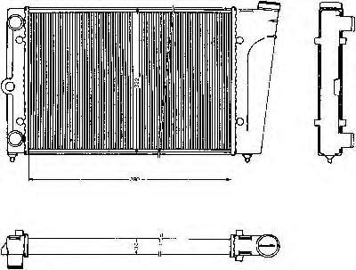 Radiador refrigeración del motor 58667 NRF