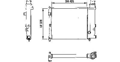 Radiador refrigeración del motor 883774 VALEO