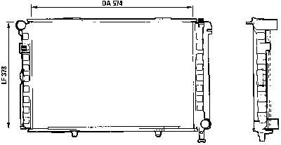 Radiador refrigeración del motor FP46A219 FPS