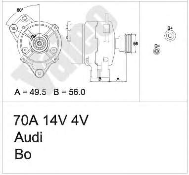 Alternador 437438 VALEO