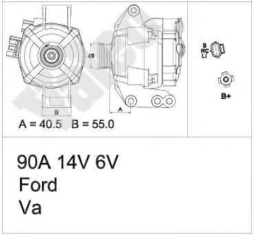 Alternador 437453 VALEO