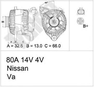 Alternador 437455 VALEO