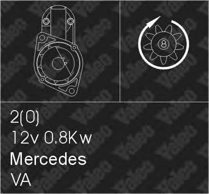 Burro de arranque  Mercedes D7ED28 precio, desde 123,42 EUR
